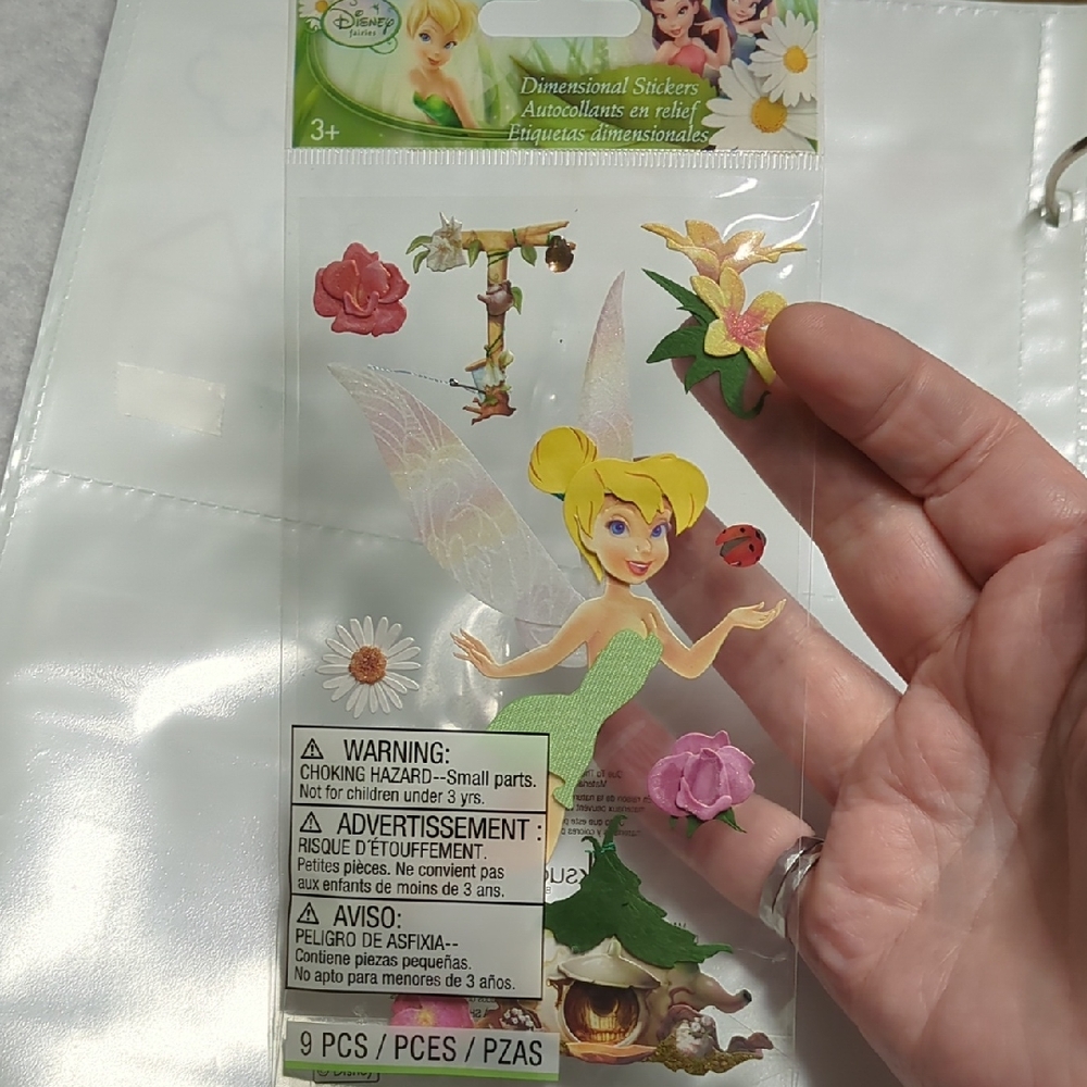 ☀️Disney Tinker Bell Dimensional Stickers with Accents